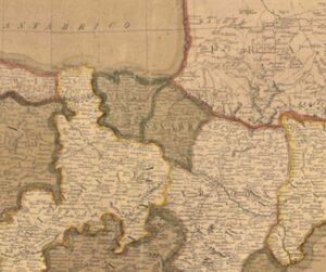 Mapa de España y Portugaleg. g.arg. g.l. g. 1810
