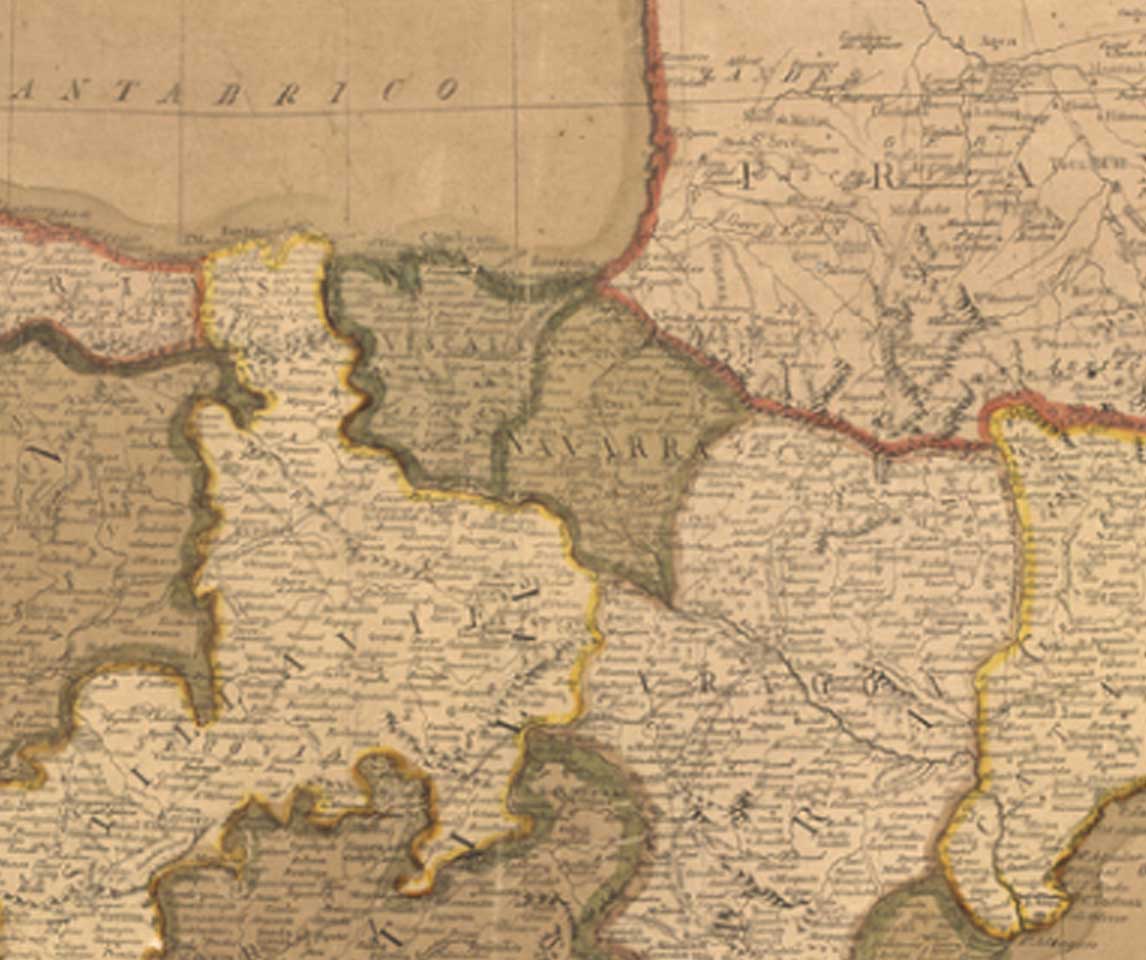 103-1 Mapa de España y Portugal eg. g. arg. g. l. g. 1810