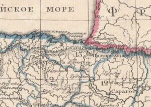 Карта Испании и Португалии [Aleksandr Dmitrievich Savinkov][arg. g.] [San Petersburgo] [1835]