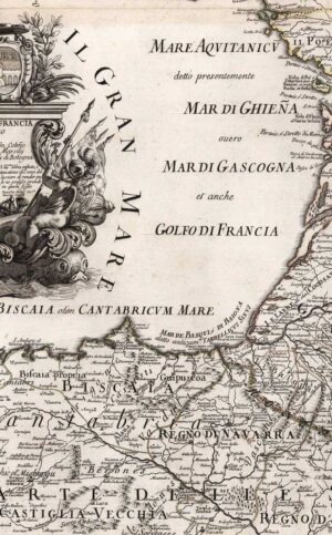 Le coste della Francia sul’ Mare OceanoGiacomo Cantelli da Vignola[Giovanni Giacomo de Rossi][Erroma] [1690 inguru]
