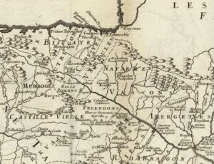 Carte de l’Espagne Ancienne divisée en trois Grandes Parties… Jean Ferreras arg. g. l. g. 1741