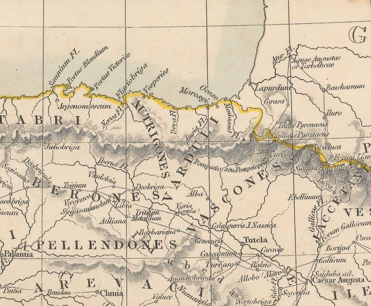92-1 Ancient Spain & Portugal : Hispania or Iberia J. C. Walker Smith, Philip ; Walker, J. & C. Londres, 1800