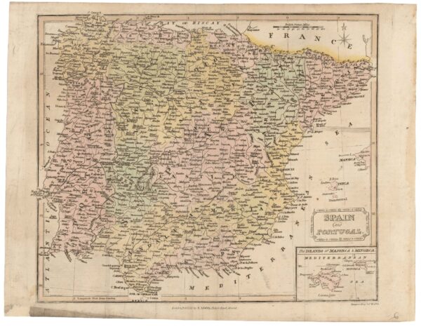 Spain and PortugalJ. WallisS.A. OddyLondres [1811 inguru]