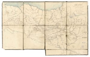 Carta General de Navarra y Provincias Vascongadas para mejor inteligencia de las operaciones militares executadas en ellas Pablo Ruiz de la Bastida Eskuizkribua Madril, 1834