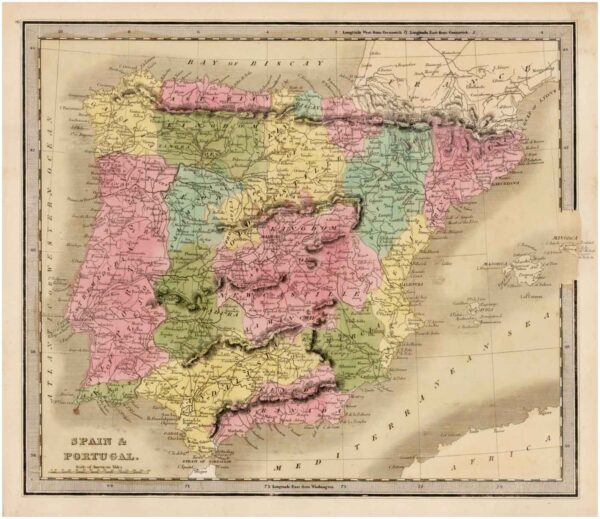 Spain&Portugal [Jeremiah Greenleaf] [G.R. French] [Amerikako Estatu Batuak] [1840]
