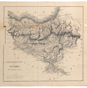Carta geográfica de Navarra, Álava, Guipuzcoa y Vizcaya [J. Antonio Zaratiegui] [Imprenta José de Rebolledo y Compañía] [Madril] [1845]