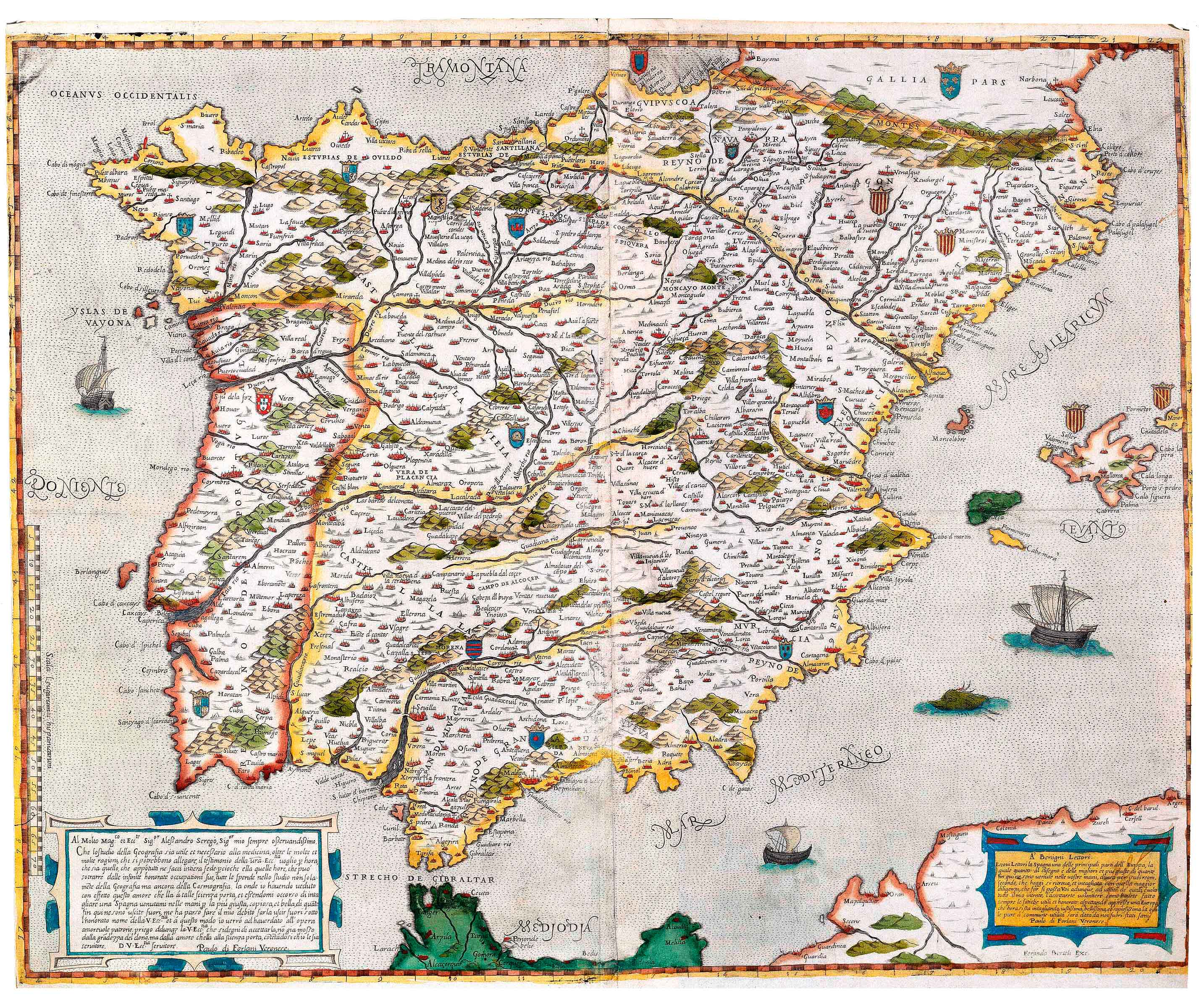 [Hispania] Paulo di Forlani F. Bertelli [Venezia] [1560 inguru]