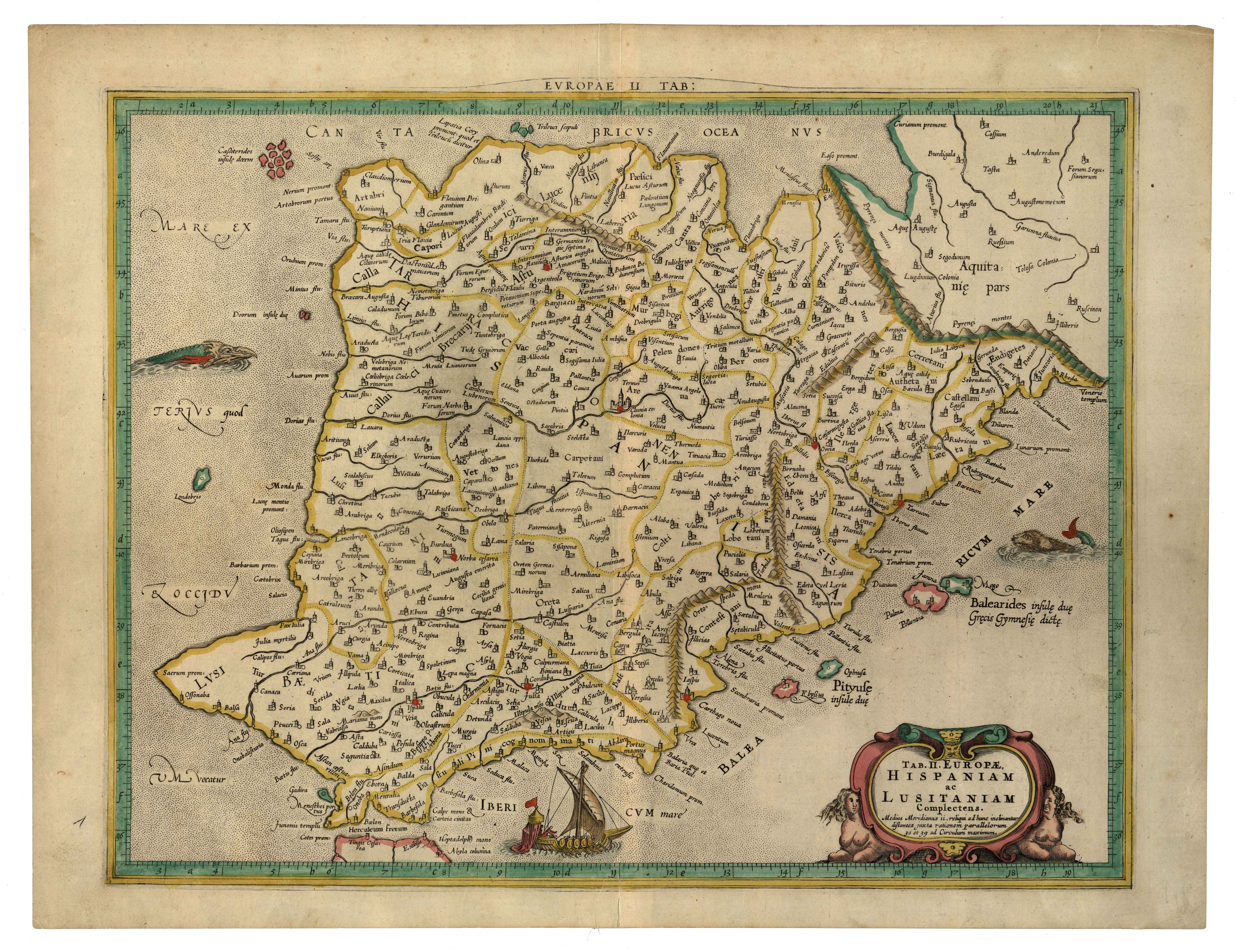Tab II Europae/Hispaniam ac Lusitaniam [Gerard Mercator] [G. Kempen] [Kolonia] [1578]