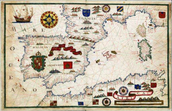 [Mediterraneoko eta Atlantikoaren kostaldeko itsasbidea][Antonio Millo]Eskuizkribua[Venezia] [1583]