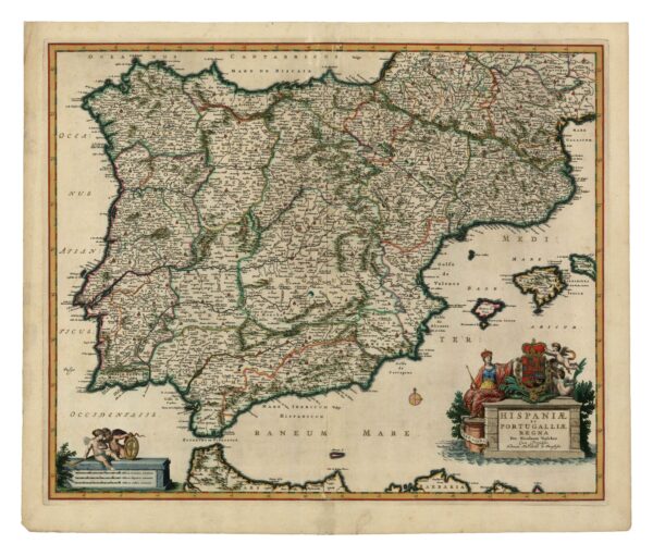 Hispaniae et Portugalliae RegnaNicolaum VisscherN. Visscher[Amsterdam] [1689 inguru]