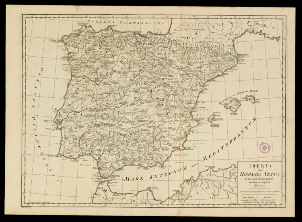 73 Iberia sive Hispania vetus in tres praecipuas partes… Blair, John; Kitchin, Thomas Chronology & History of the World l. g. 1768