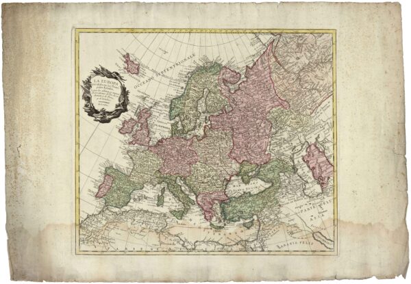 La Europa dividida en sus principalesEstados. Según las últimas observationesde la Accademias de París y de Londreseg. g.[Royal Society of London]Londres, 1770-1776 inguru